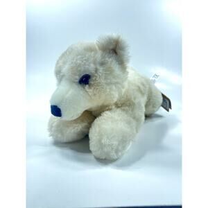 SeaWorld Earth Keeperz Polar Bear Plush Stuffed Animal Cream Laying 10” 2025 NWT